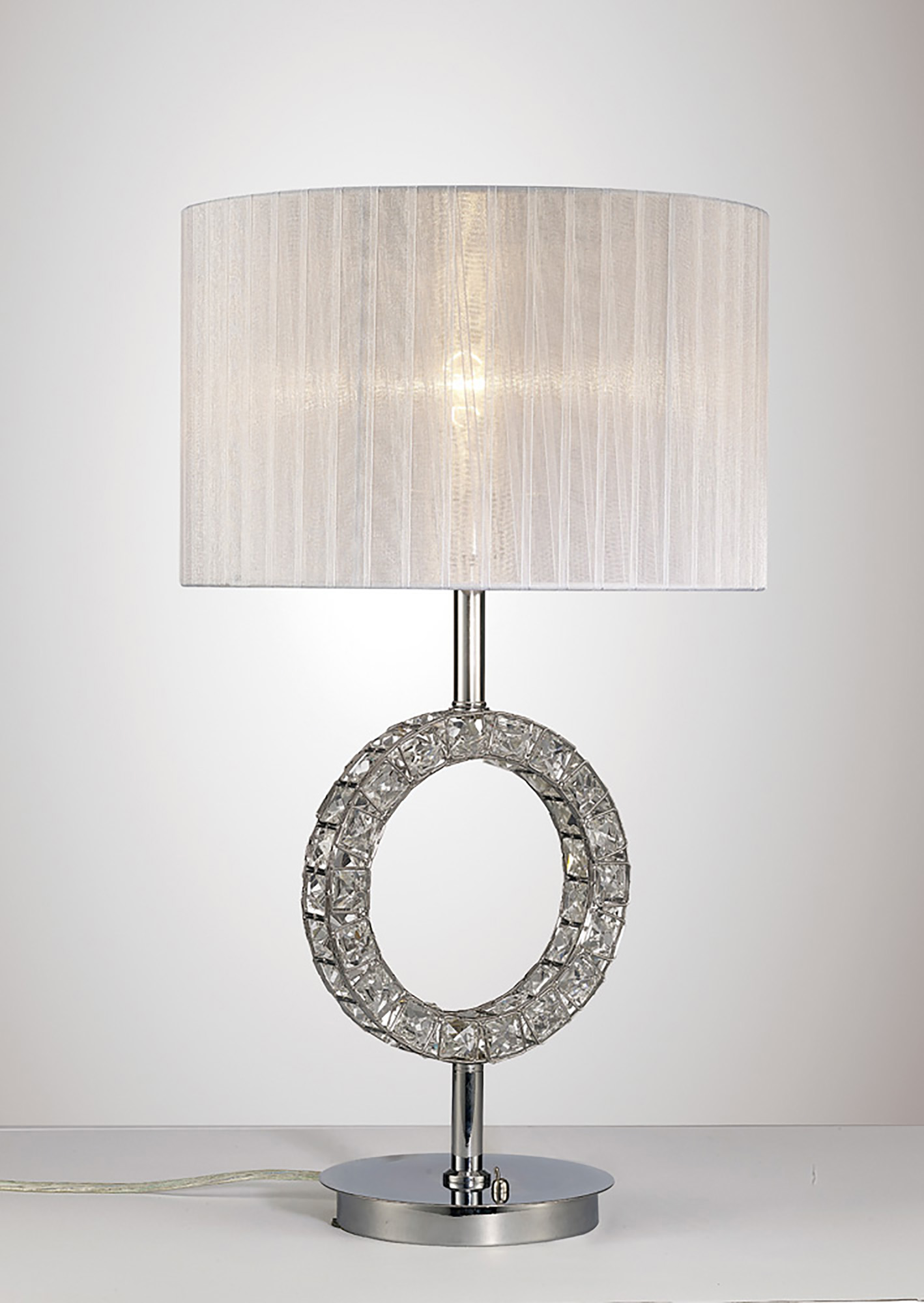 Florence Polished Chrome Crystal Table Lamps Diyas Shaded Table Lamps Florence Polished Chrome Crystal Table Lamps Diyas Shaded Table Lamps